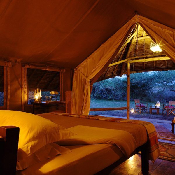 There are nine double tents at Tortilis Camp Amboseli. © Elewana Collection