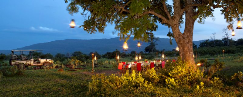 Dine safari style, under the African sky, at Beho Beho.