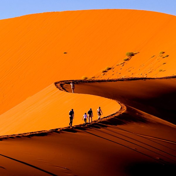 Hiking up the Sossusvlei dunes is harder than you think.