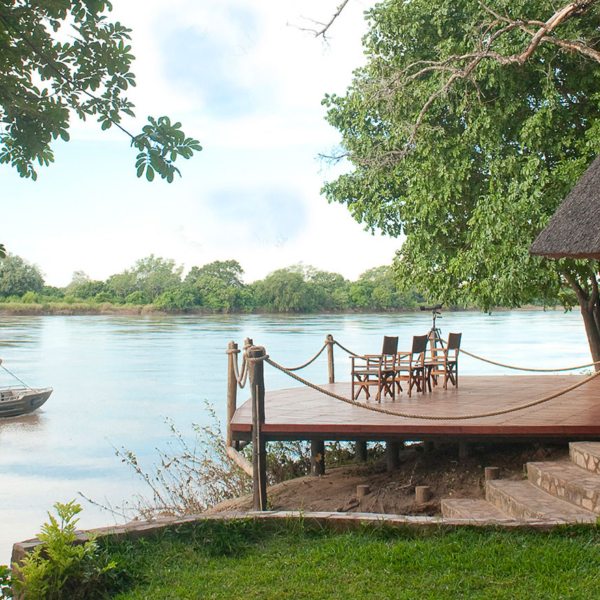Nkwali is set on private land overlooking the Luangwa River.