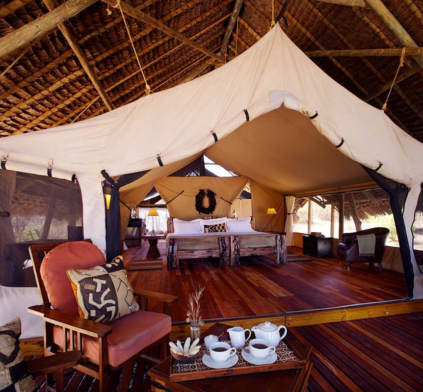 Safari shop style tent