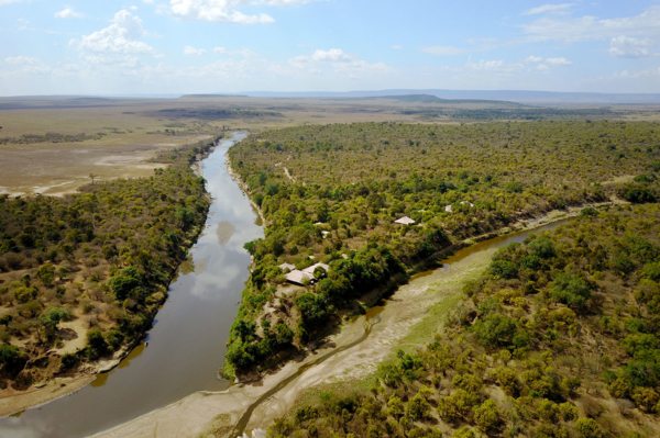 Mara Ngenche Safari Camp is situated at the confluence of the Mara and Talek rivers. © Atua Enkop Africa