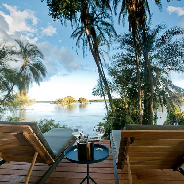 Thorntree River Lodge's suites all have private decks. © African Bush Camps